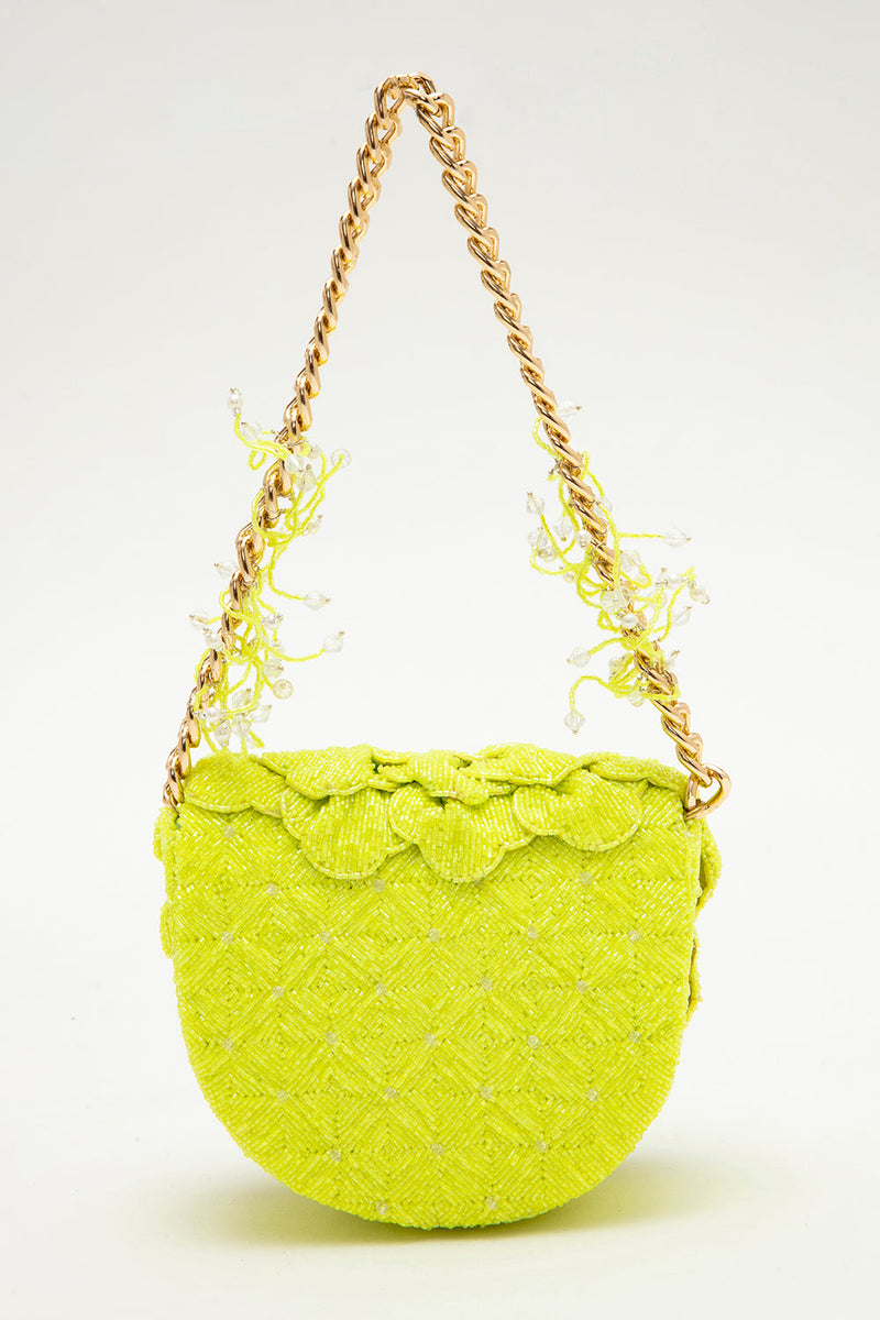COCO BEADED MINI – ELECTRIC LIME