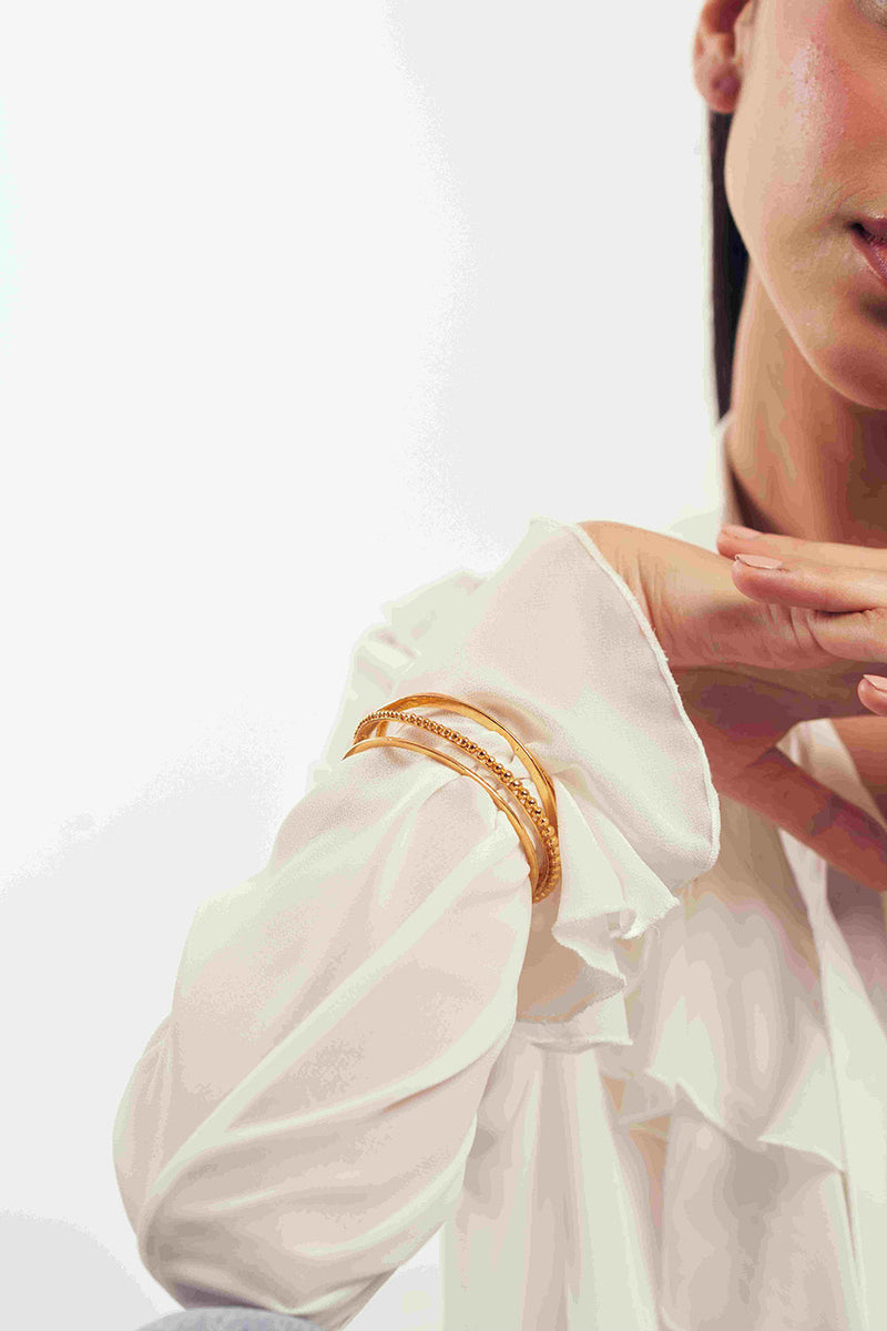 Gold Layered Handcrafted 
 Bangle