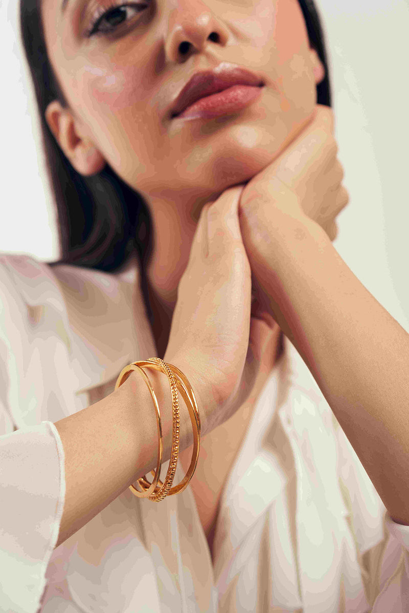 Gold Layered Handcrafted 
 Bangle