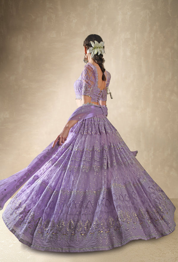 Lilac Lehenga Set