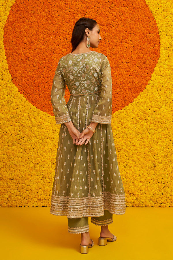 Genda Anarkali Kurta Set