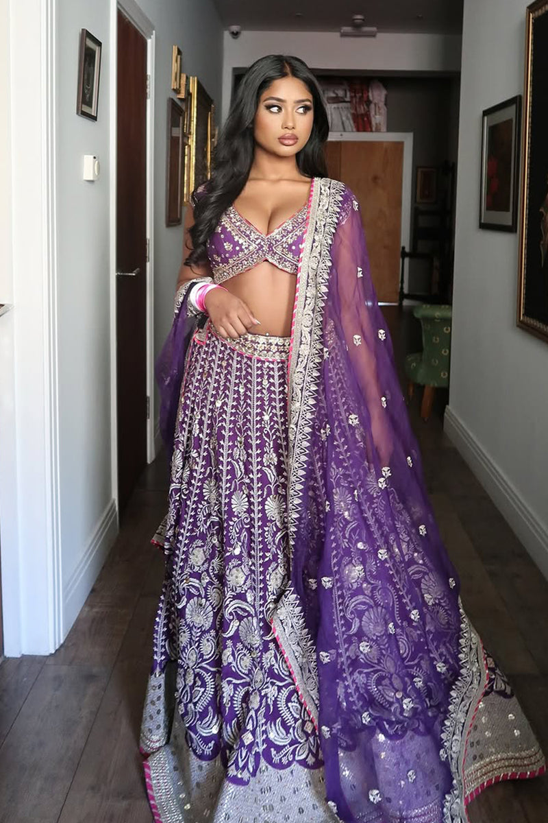 Yakshinee In Golconda Sacchi Lehenga Set