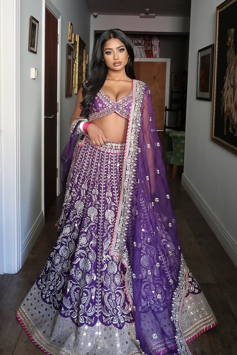 Yakshinee In Golconda Sacchi Lehenga Set