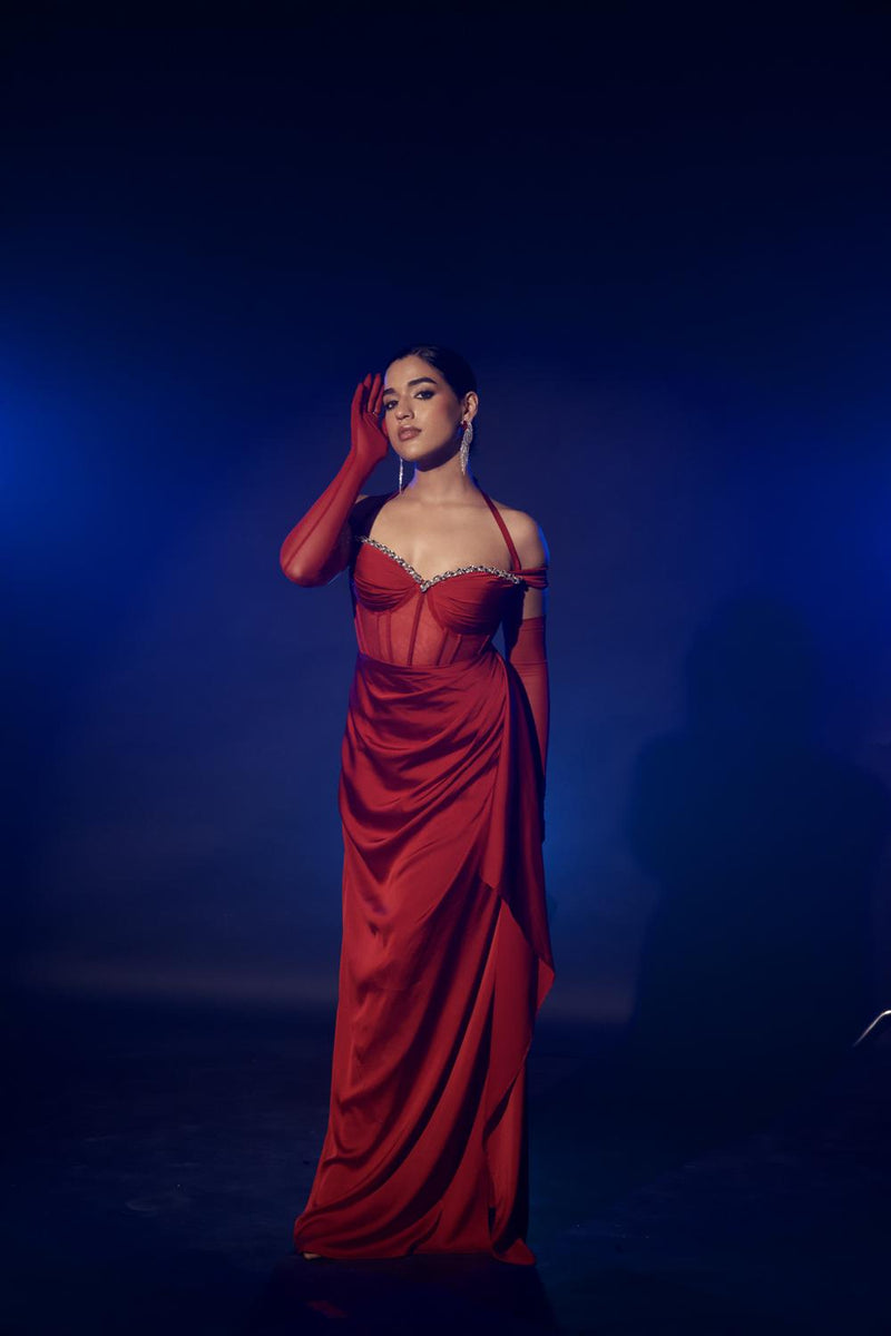 Red Corset Gown