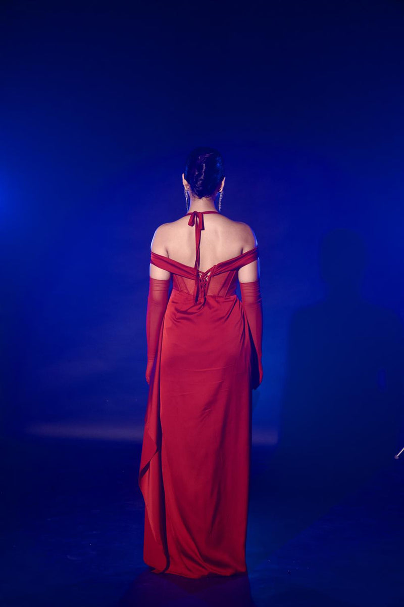 Red Corset Gown