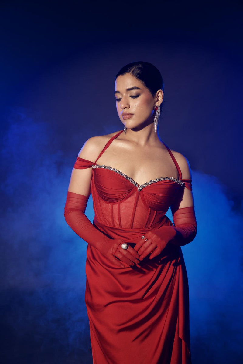 Red Corset Gown
