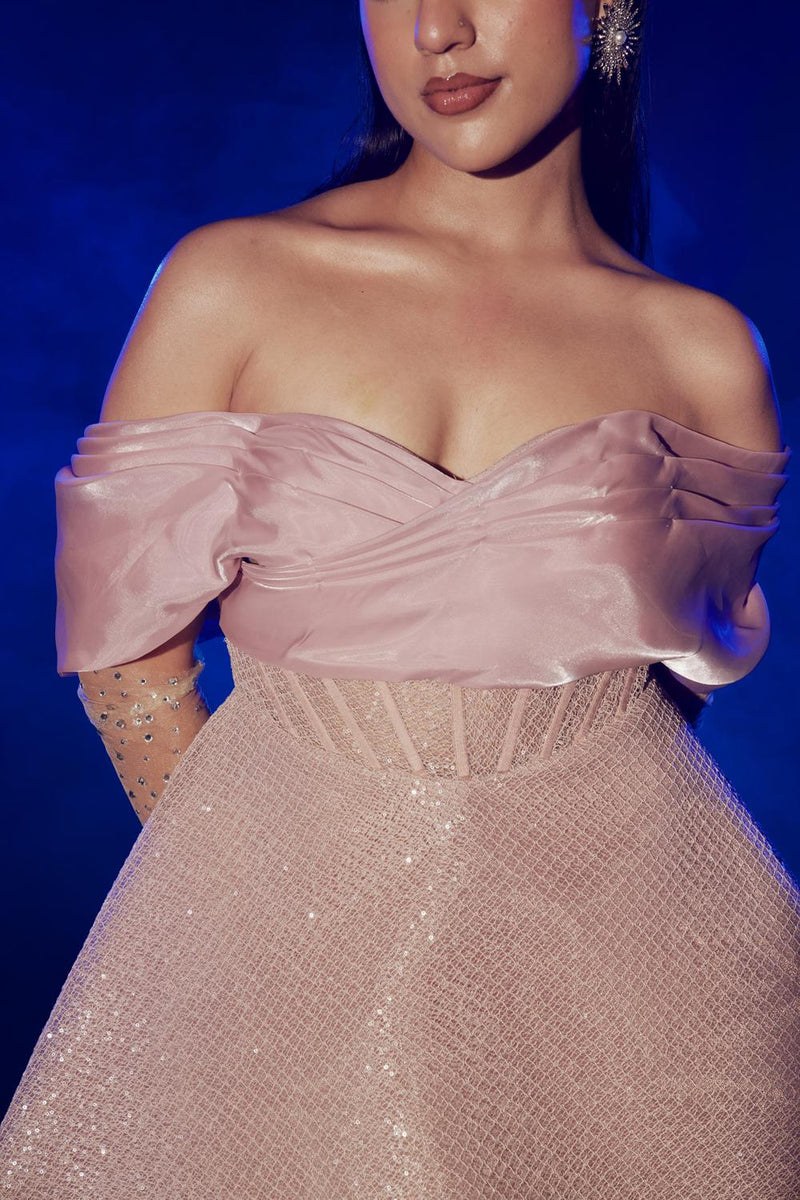 Rose Gold Corset Dress
