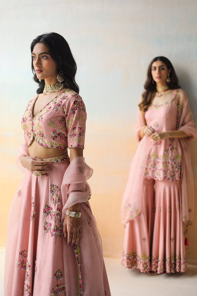 Onion Pink Lehenga Set