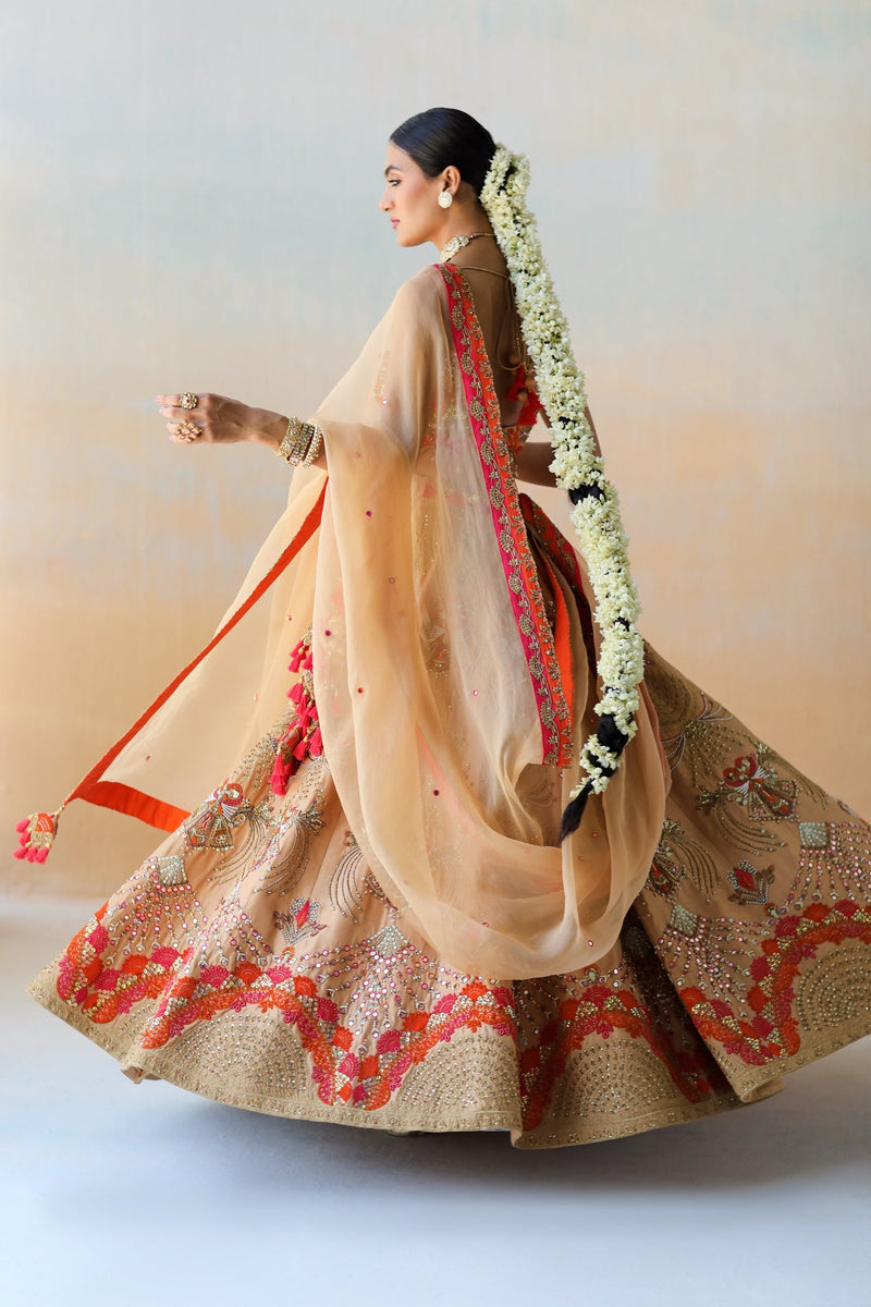 Dull Gold Lehenga Set