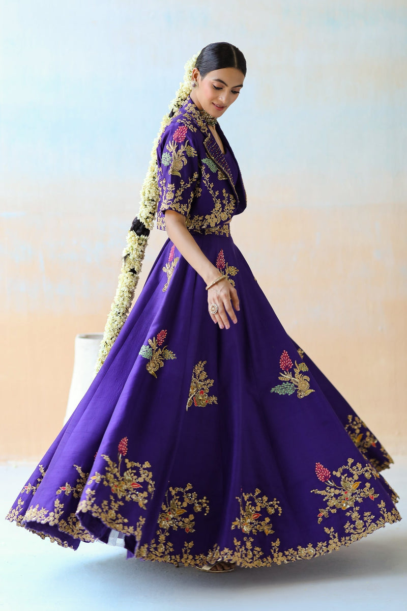 Purple Lehenga Set