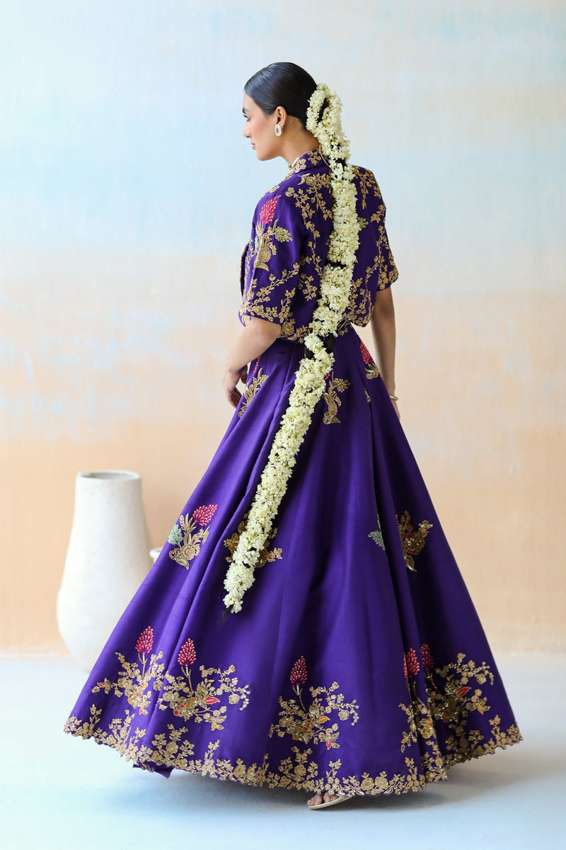 Purple Lehenga Set