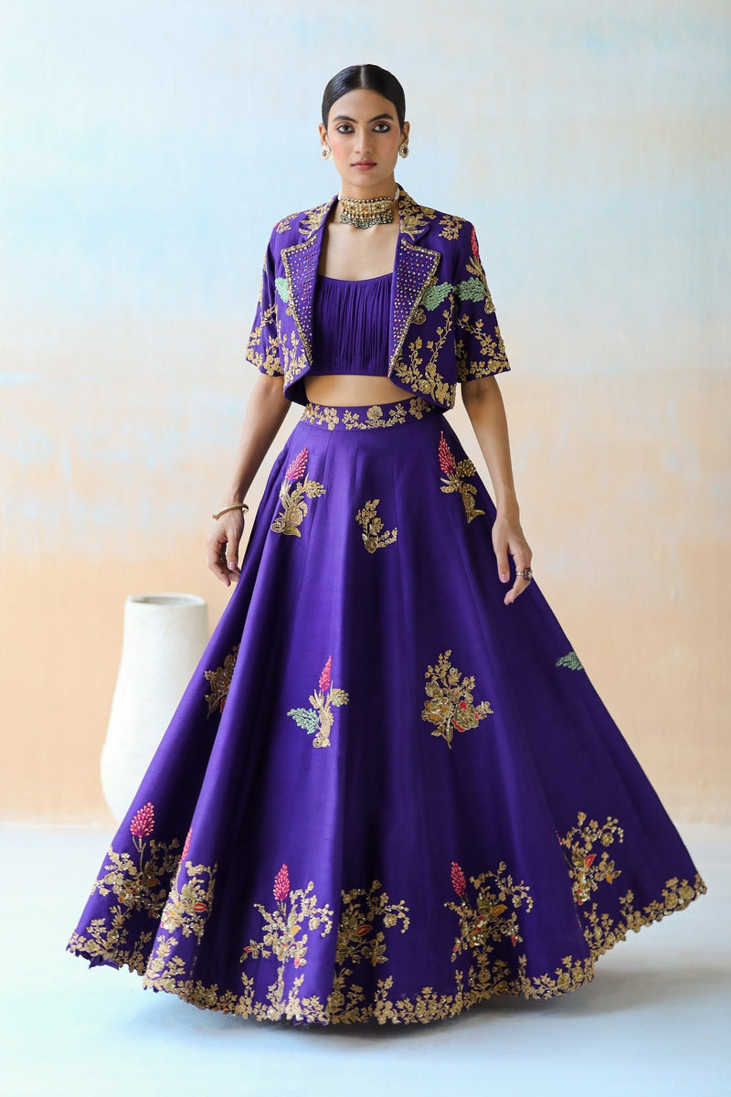 Purple Lehenga Set