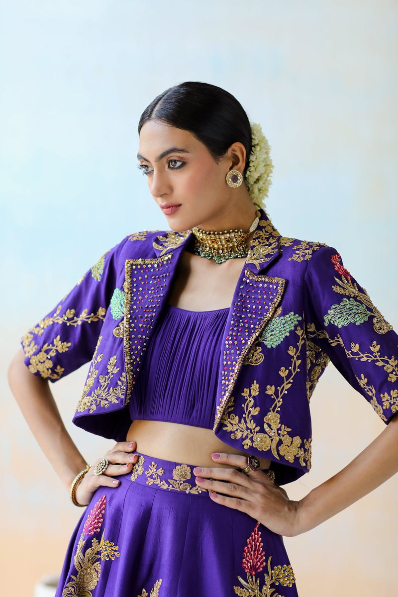 Purple Lehenga Set