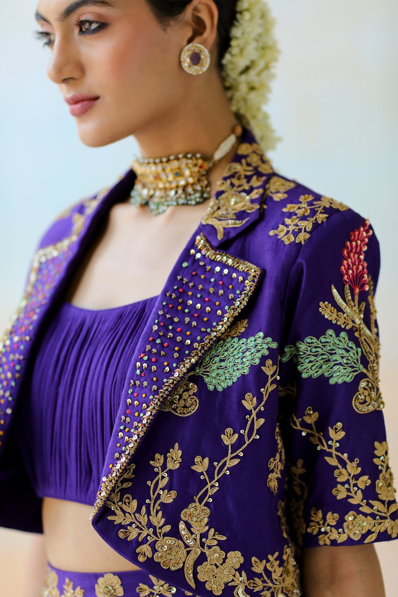 Purple Lehenga Set