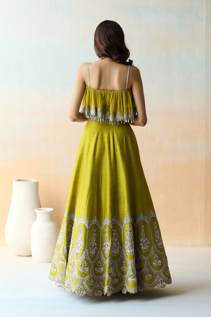 Lime Green Lehenga Set