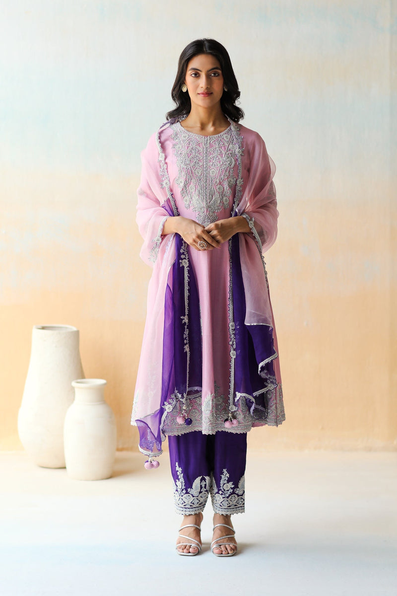 Lilac Kurta Set with Salwar