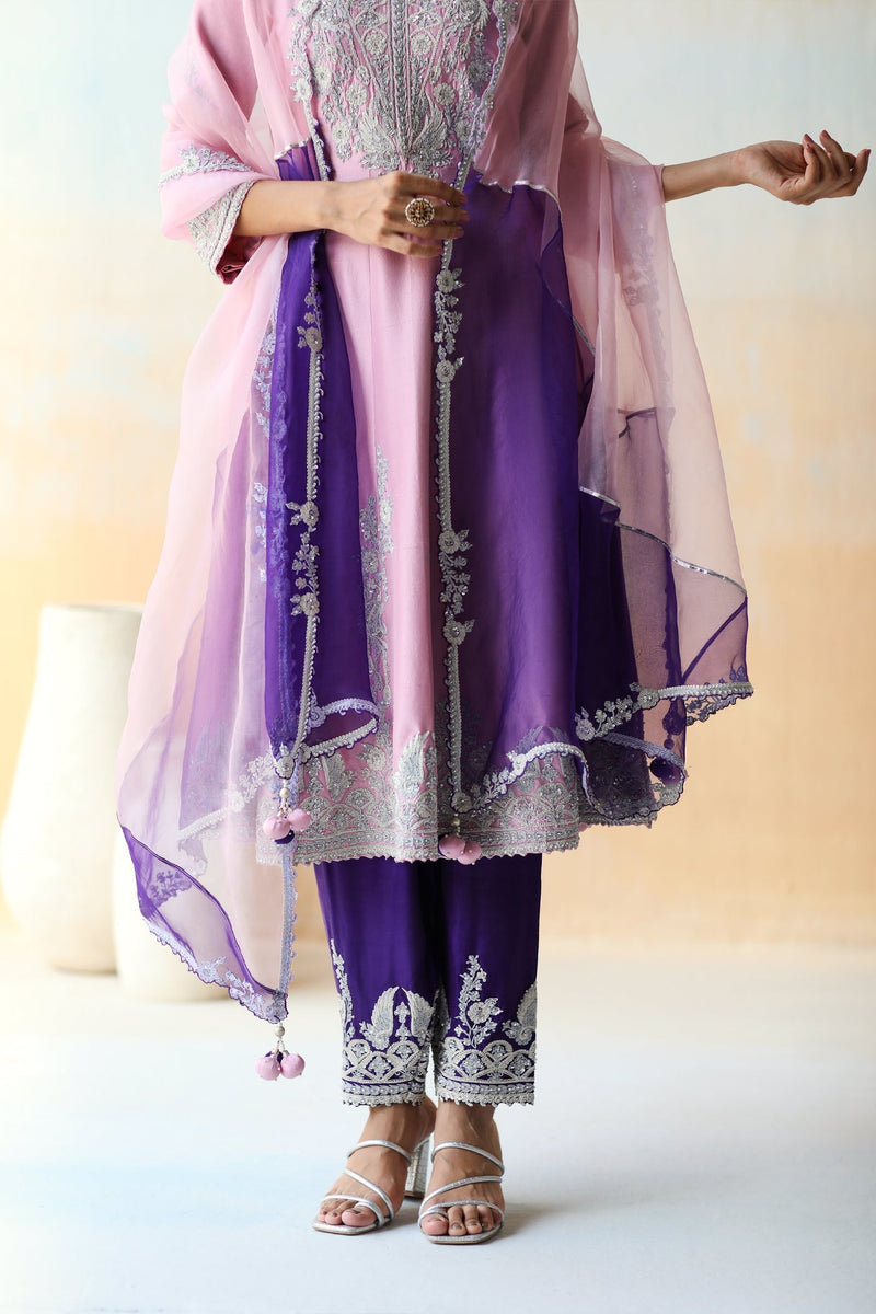 Lilac Kurta Set with Salwar