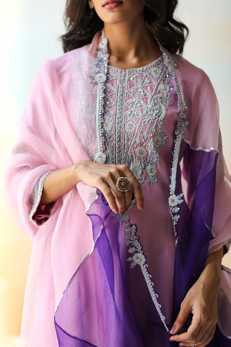 Lilac Kurta Set with Salwar