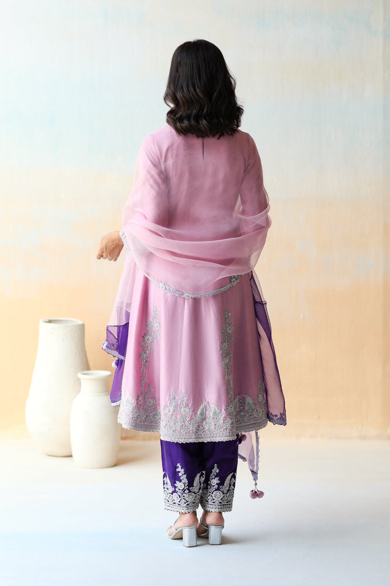 Lilac Kurta Set with Salwar