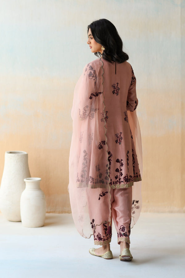 Onion Pink Kurta Set with Salwar