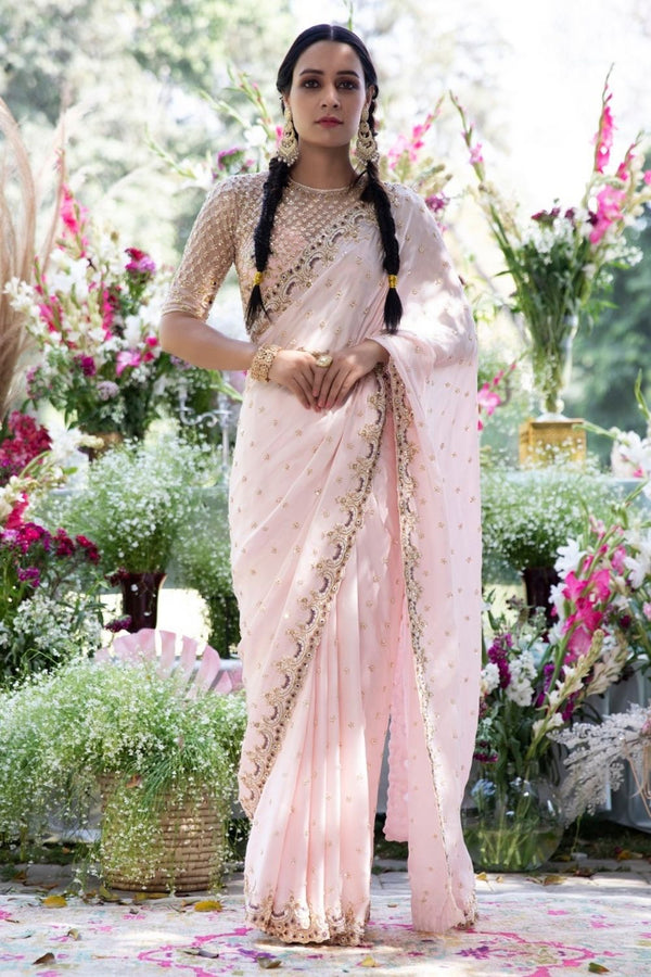 Baby Pink Saree