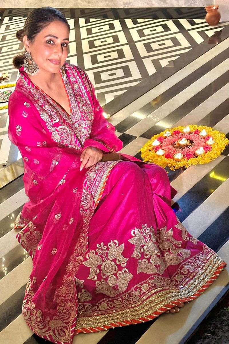 Hina Khan Sharara Set