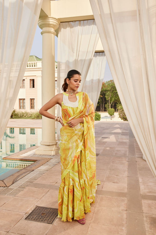 Yellow Dress Sari