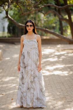 Black & White Layered Dress