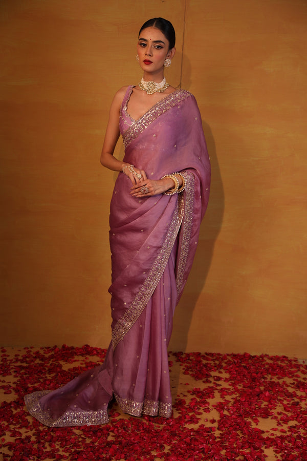 Lavinder organza saree