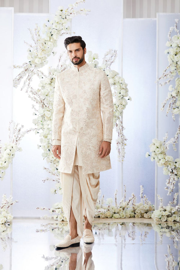 Rose Gold Sherwani Set