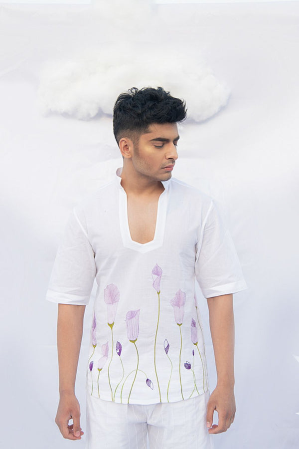 PURPLE CALLA LILY  LINE SHIRT