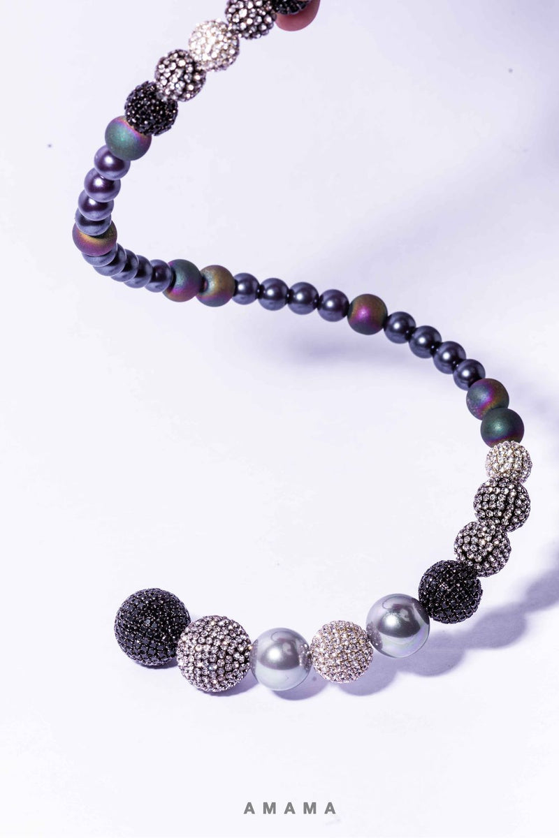 Aurora Necklace In Black Ombre