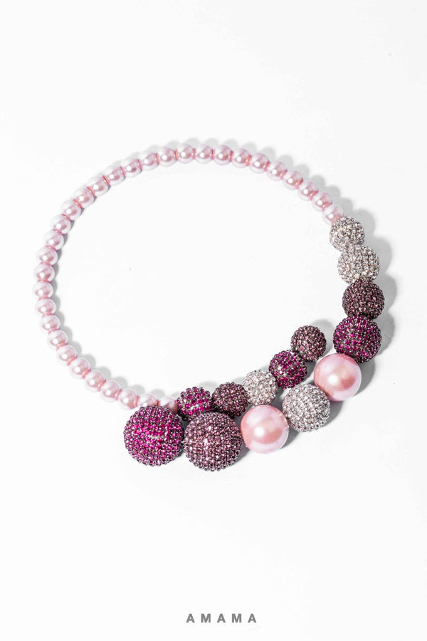 Aurora Necklace In Pink Ombre