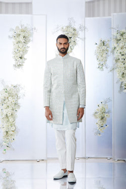 Powder Blue Sherwani Set