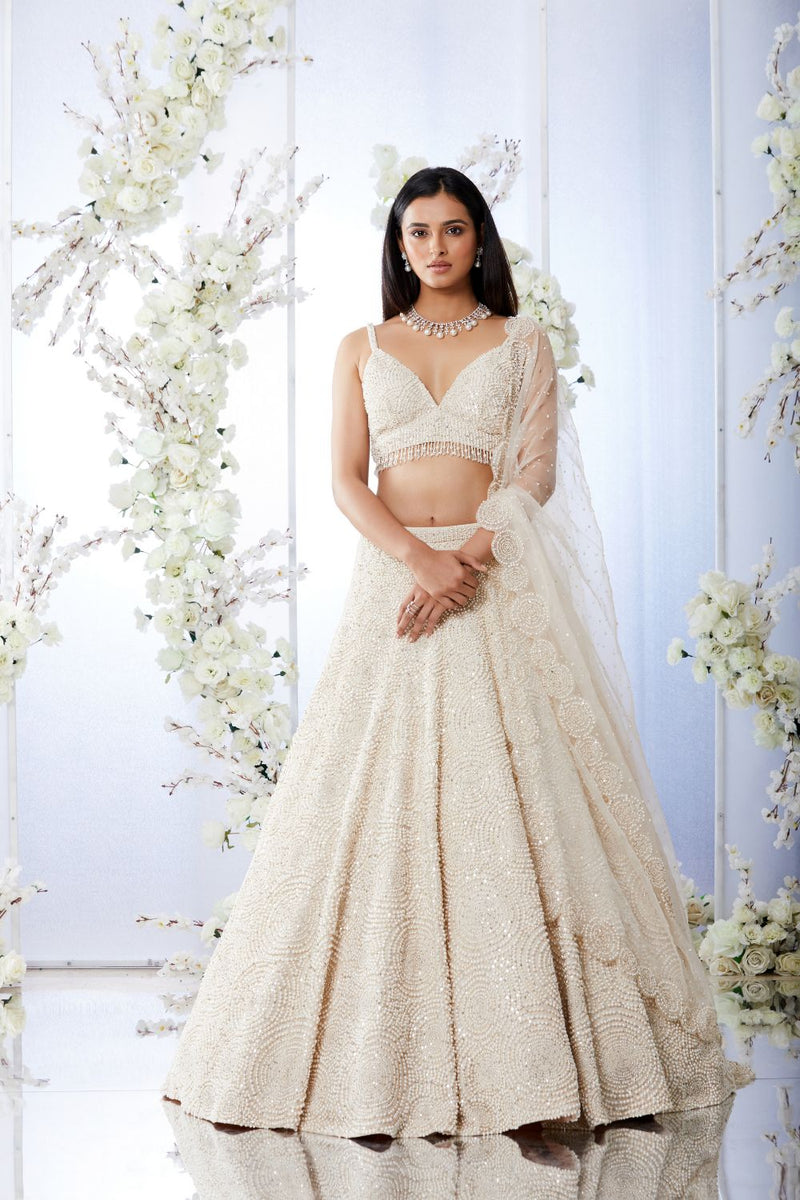 Ivory Pearl Lehenga Set