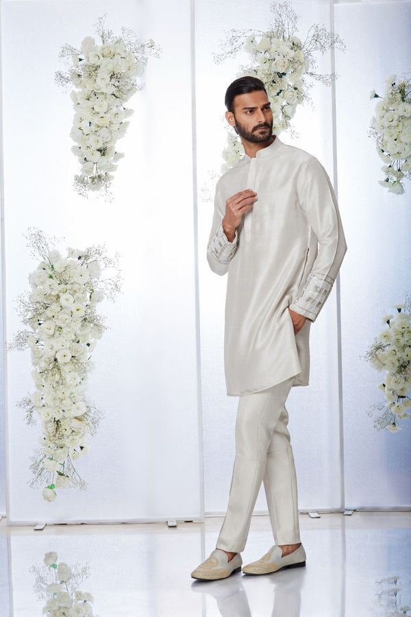 Ash Grey Kurta Set