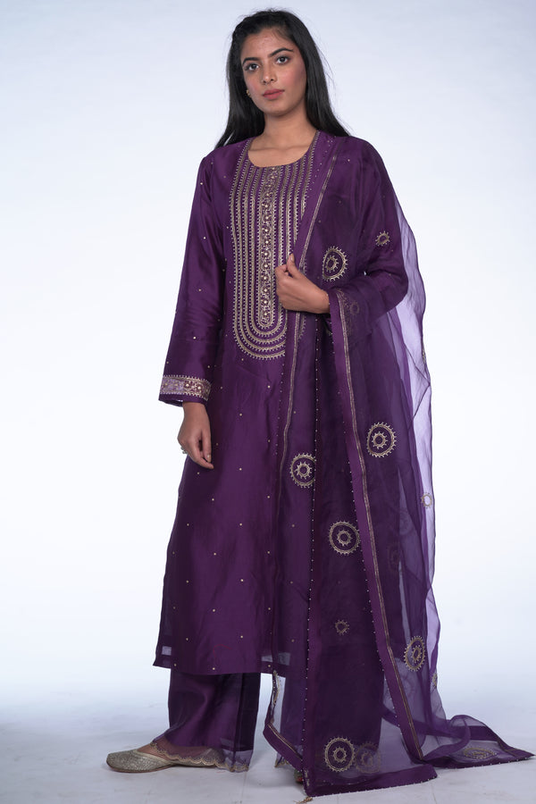 Violet Kurta Set
