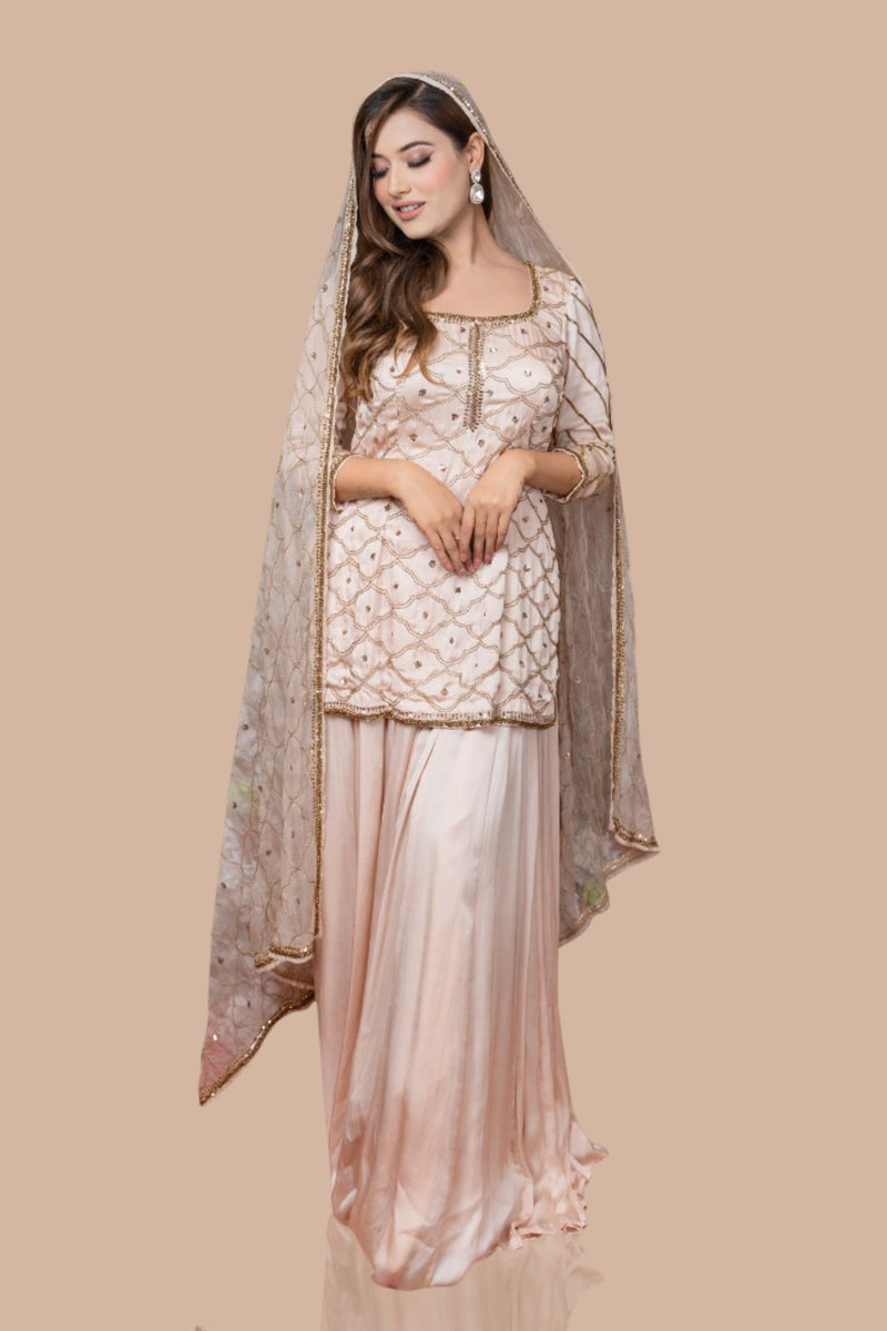 Kurta With Skirt And Dupatta