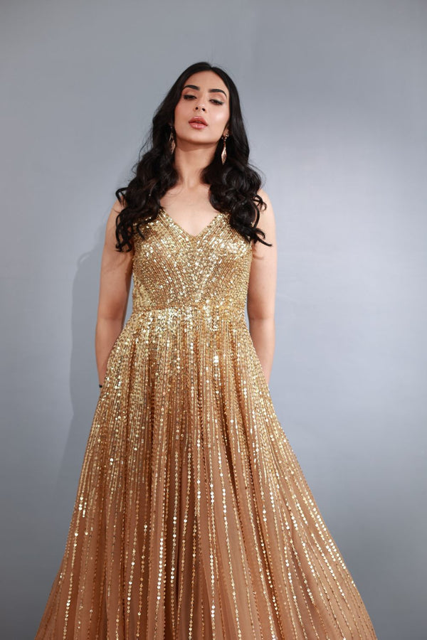 Gold Sequence Gown