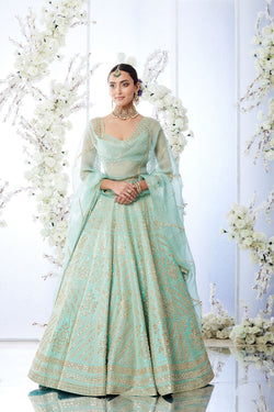 Sea Green Gota Patti Lehenga Set