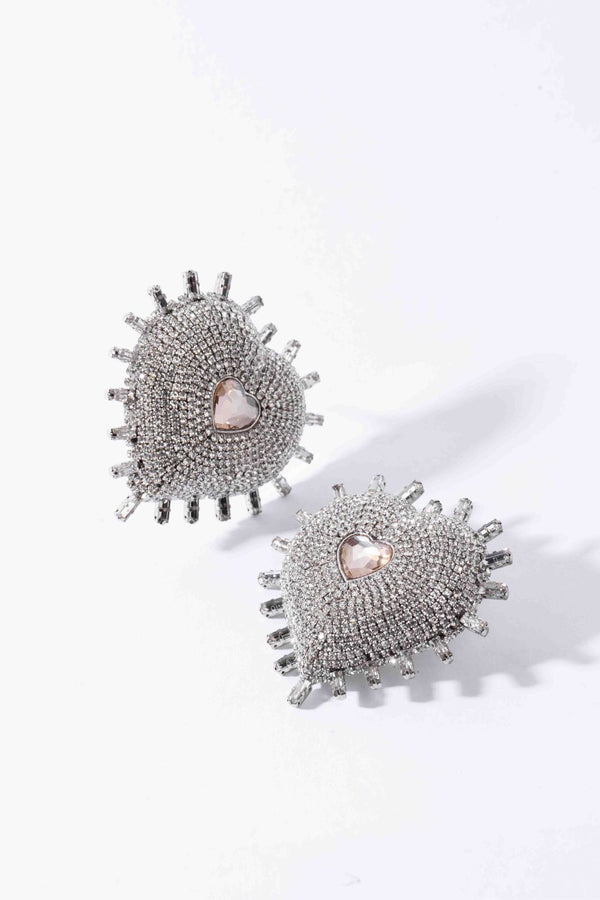 Eleanor Earrings In Sparkling White