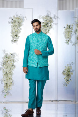 Teal Green Bundi Set