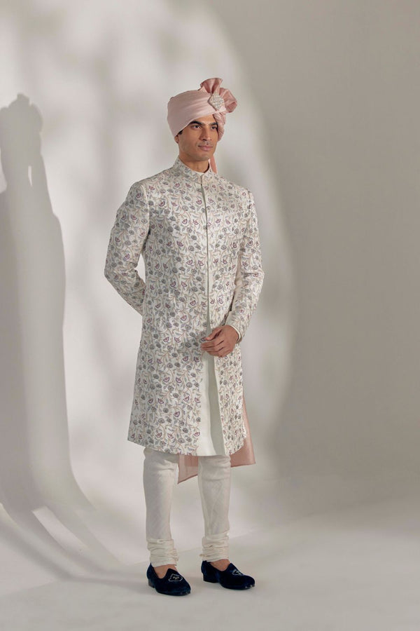 White Vine Sherwani