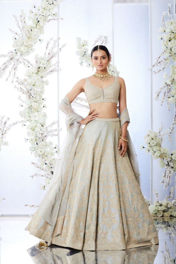 Grey Gota Patti Lehenga Set