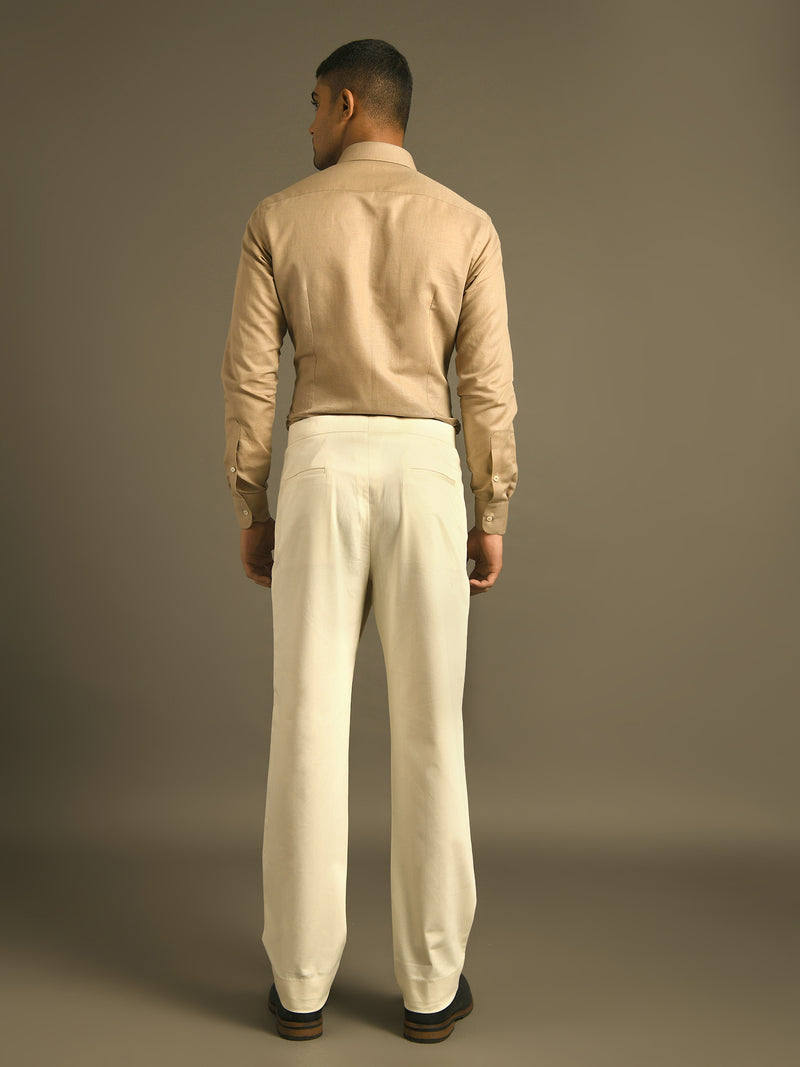 Short Flap Closure Straight Cut Pants