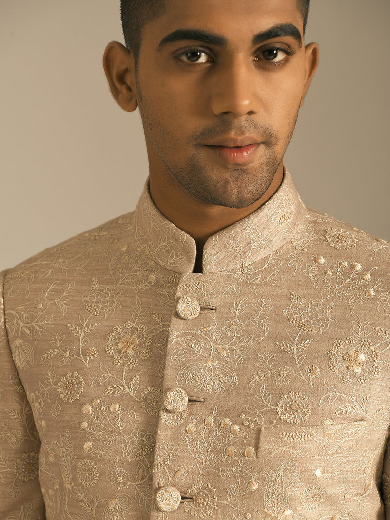 Hand Embroidered Sherwani Set