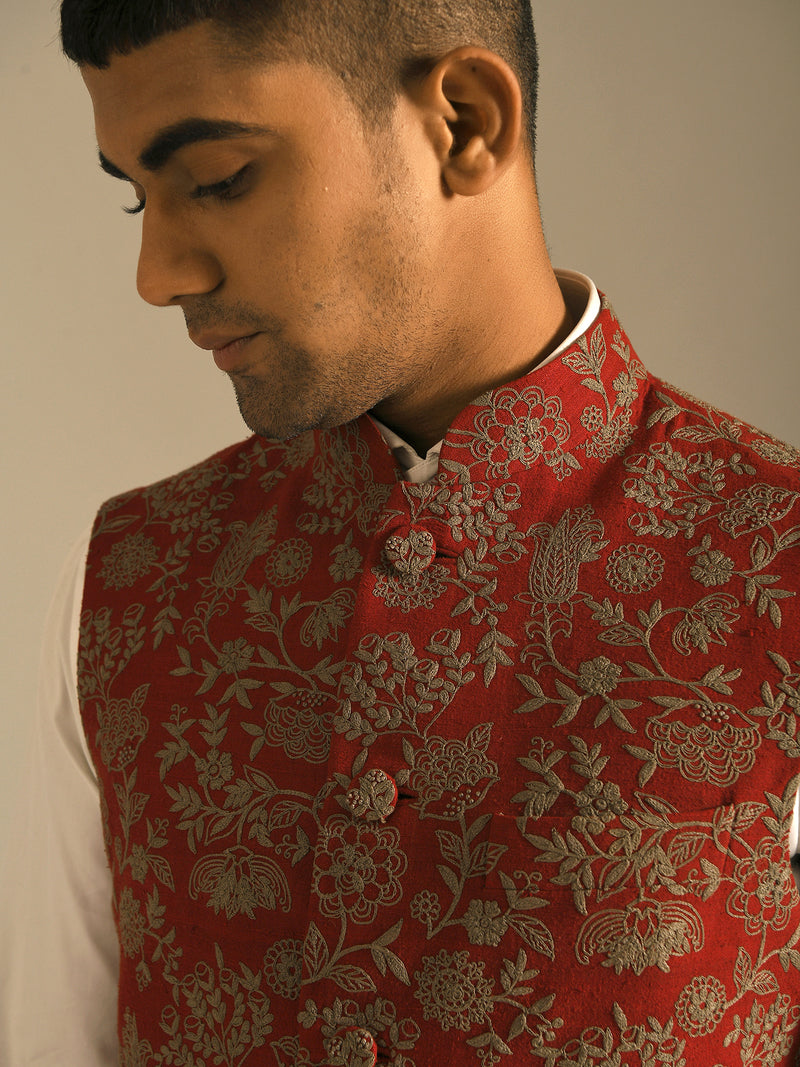 Embroidered Jawahar Jacket