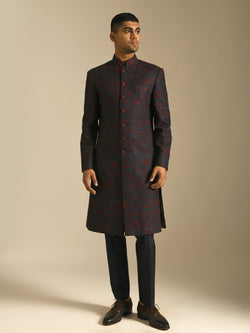 Hand Embroidered Sherwani Set