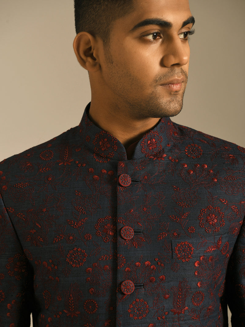 Hand Embroidered Sherwani Set