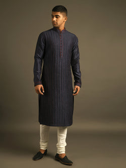 Pintucked Kurta Set